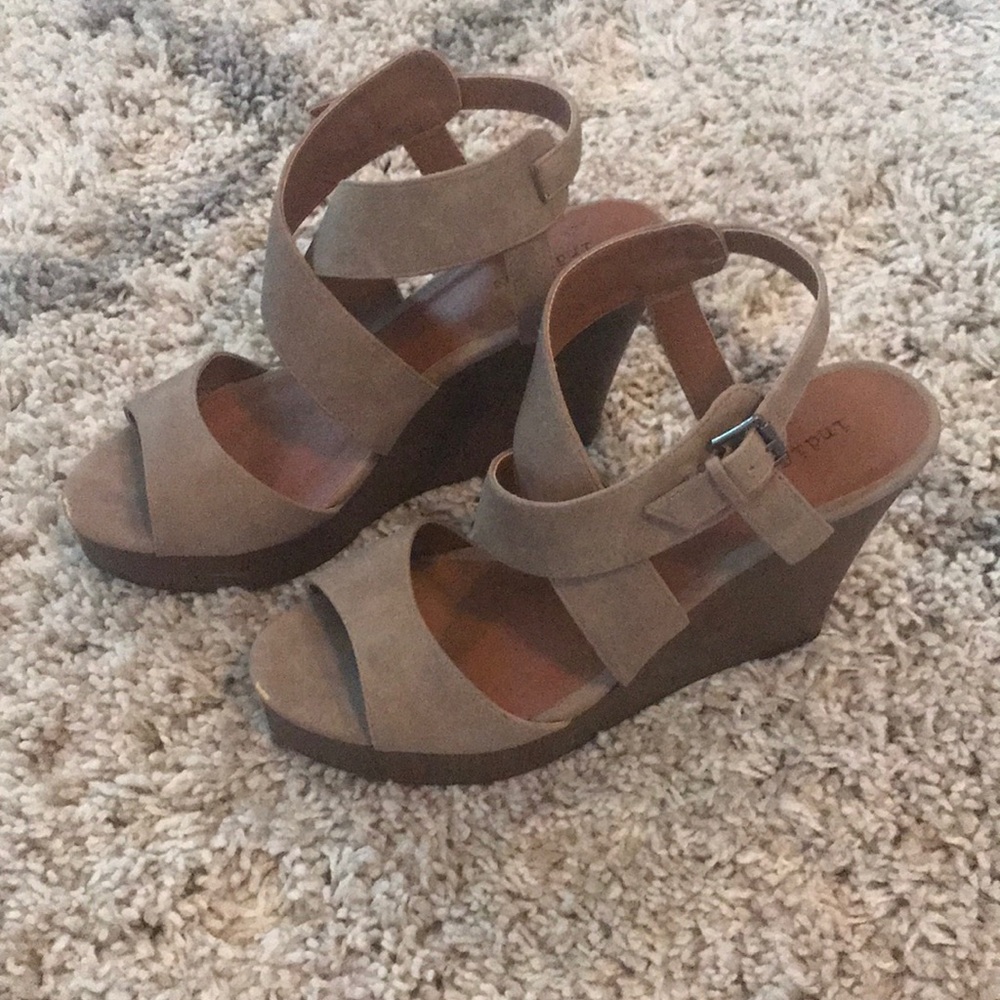 Open toe wedges
